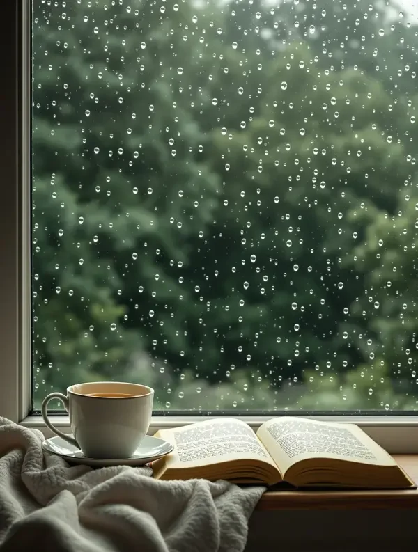 雨天窗边 封面